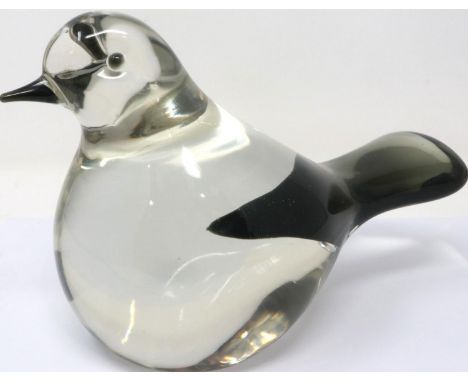 Gino Cenedese (Italian, 1907 - 1973): glass sculpture, large bird, signed and inscribed Venice 1984, H: 14 cm. No visible dam