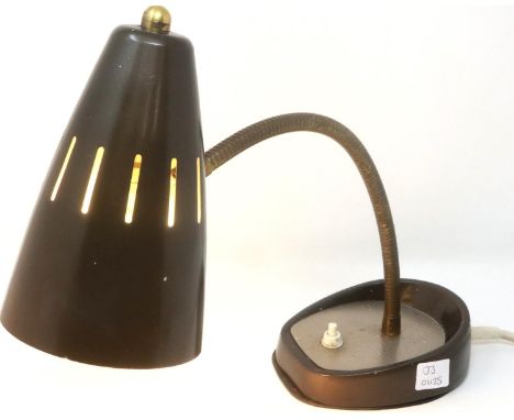 Pifco 971 gooseneck table lamp, H: 39 cm. All electrical items in this lot have been PAT tested for safety and have passed. T