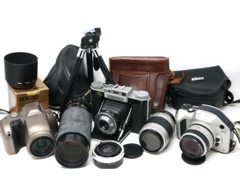 Nikon Pronea camera with lenses, further mixed cameras and accessories. P&amp;P Group 2 (£18+VAT for the first lot and £3+VAT