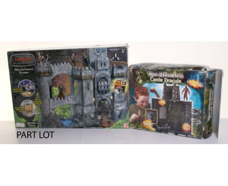 Van Hesling Castle Dracular Boxed, Narnia Delux Castle Play Set, Mystical Castle Play Set, Simba Super play farm set, Explore