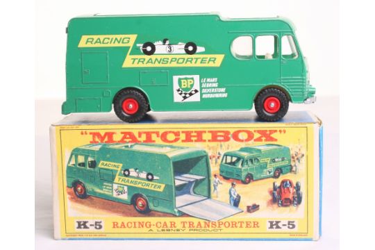 matchbox king size racing car transporter