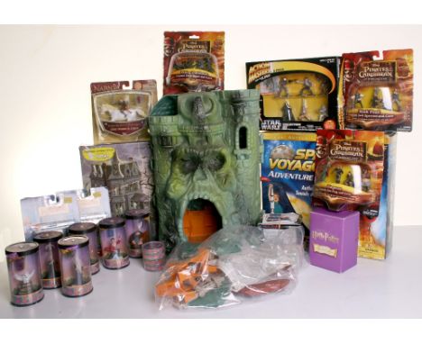 Quantity Of Tv/Film related toys including Masters of The Universe Castle Grayskull, with instruction leaflet in good used co