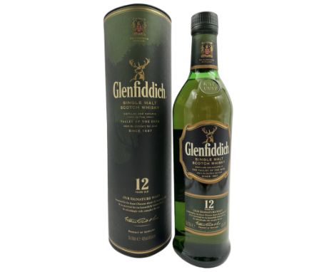 Glenfiddich 12 years old Scotch whisky, 700ml 40% vol 