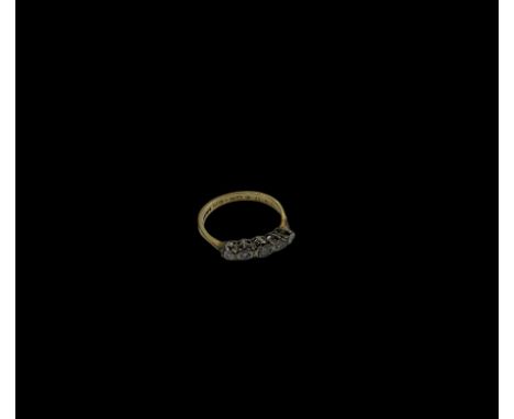 18ct gold five stone round brilliant cut diamond ring, Sheffield 1998 Condition Report:Approx 1.95gm, size K-L