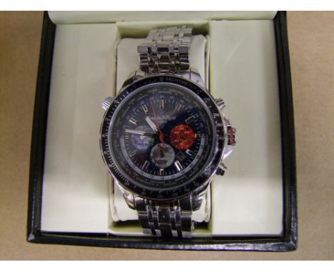 Boxed Swan &amp; Edgar Limited Edition World Timer Automatic Mens Watch : RRP £129, links removed but present, purchased by v