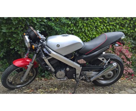 A 1988 HONDA BROS. 88-91 400 HAWK GT MOTORBIKE, 24,000 miles in running order, registration number 88D 43371, complete with s