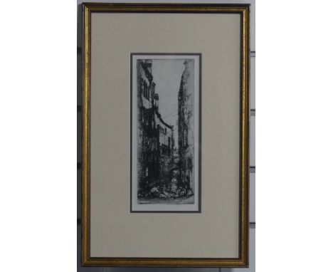 Donald Shaw MacLaughlan (Canadian / American, 1876-1938), Venetian canal scene, etching, signed in pencil, image size 24cm x 