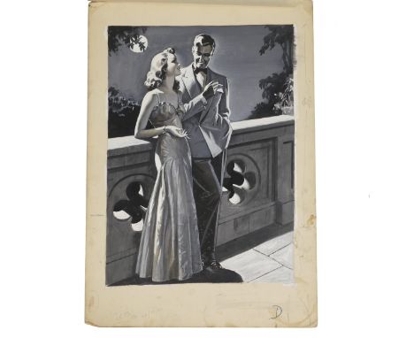 Du Maurier cigarettes, twenty original artwork advertising sketch boards depicting smart glamorous couples smoking cigarettes