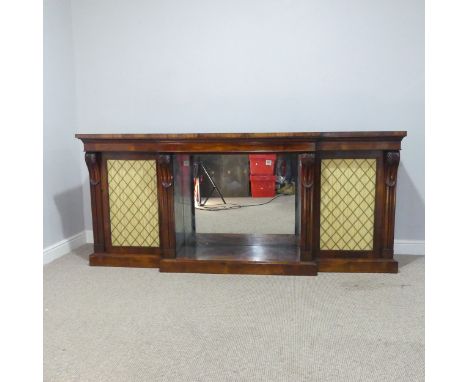 A 19th century rosewood breakfront Chiffonier/side Cabinet, by James Winter &amp; Son, circa 1835, stamped ''James Winter &am