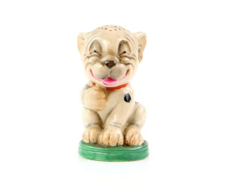 Royal Worcester pepper in the form of Bonzo the dog, puce marks and model number 2855 to base, 8cm.     