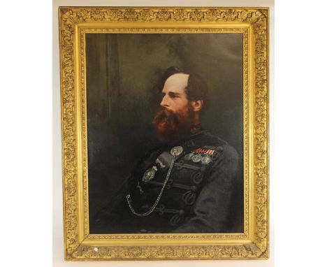 Circle of Sir Francis Grant (British, 1803-1878),A half length portrait of Lieutenant Colonel Gilbert Nicholetts (British, 18