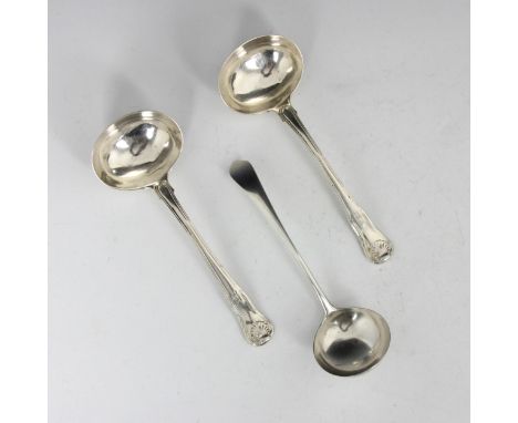A George III silver Old English pattern sauce ladle, Peter and Ann Bateman, London 1794, of typical form, with a George III s