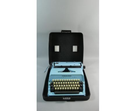A Vintage Scheidegger Manual Portable Typewriter 