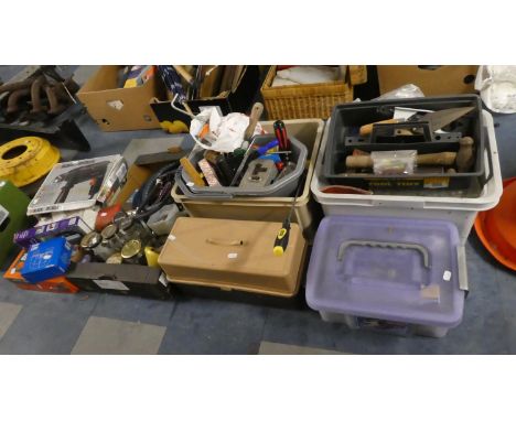 A Collection of Various Workshop Tools, Drills, Fixings Etc 