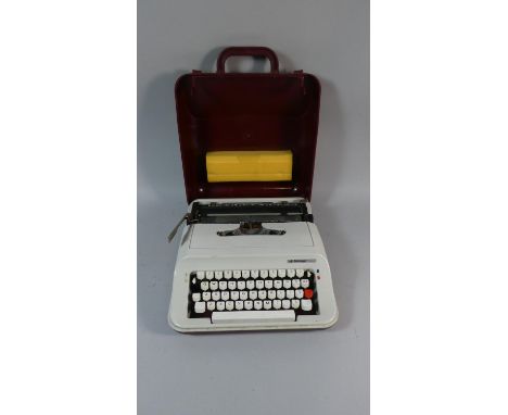 A Vintage Cased Scheidegger President Manual Typewriter 