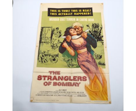 The Stranglers of Bombay (1960), American One Sheet film poster, Hammer Films, 41 x 27" 