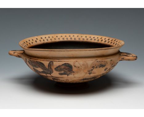 Greek clyric from the 7th century BC. (ca. 630-620 BC).Painted and decorated pottery.Attached is a report issued by Ricardo B
