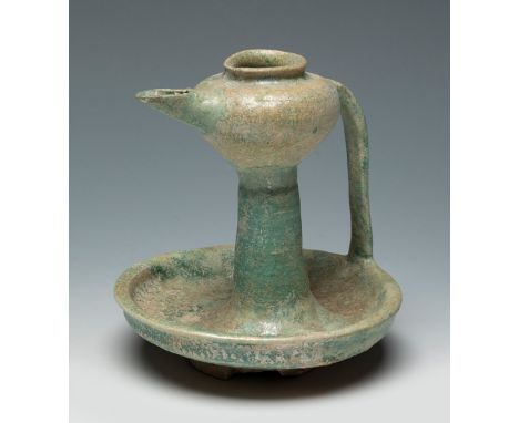 Lucerne. Persian, 13th century AD.Glazed ceramic. Slight flaws on the reverse of the base, but in verygood general condition.