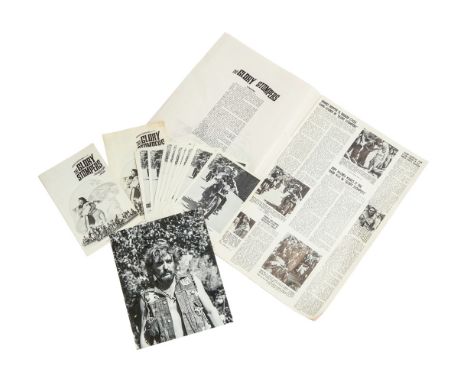 A group of publicity materials for Dennis Hopper's film The Glory Stompers (American International Pictures, 1967), including