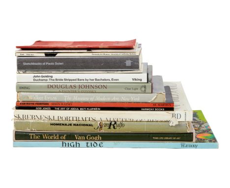 A group of art, poetry, and photography books owned by Dennis Hopper. Included are copies of Skrebneski Portraits - A Matter 