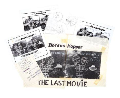 A group of advertising artwork and materials from The Last Movie (Universal Pictures, 1971), including: an original poster mo