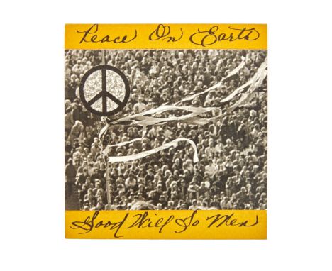 A 1967 Christmas postcard from counterculture photographer Larry Keenan and his wife Elaine to Dennis Hopper.The postcard is 