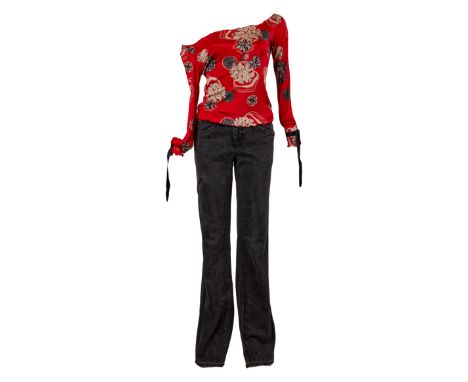 An ensemble as seen worn by the stunt double of Cameron Diaz as "Natalie Cook" in the action/comedy Charlie's Angels: Full Th