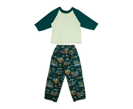 A set of pajamas as seen worn by Jonathan Lipnicki as "George Little" in Stuart Little 2 (Columbia Pictures, 2002).The raglan