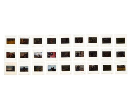A group of approximately 25 color slides with stills of Dennis Hopper from the production of The Last Movie (Universal Pictur