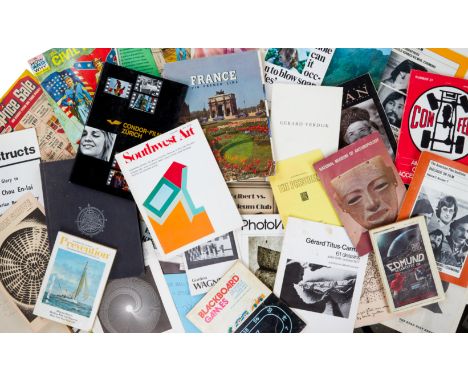 A collection of more than 20 programs, brochures, catalogues, and magazines, circa late 1960s-mid 1980s,&nbsp;that were owned