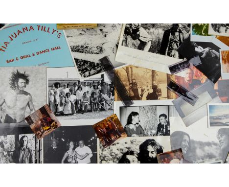 A collection of miscellaneous photos and photo negatives that belonged to Dennis Hopper. Included are photos of Hopper's clos