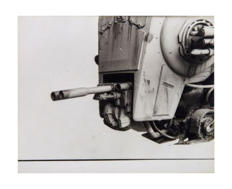 An original Industrial Light &amp; Magic set photograph of a scale model of an Imperial All Terrain Scout Transport (AT-ST) f