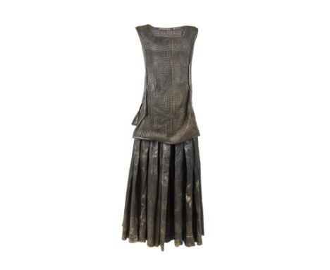 A chainmail outfit as seen worn by Daniel Southern as "Edgtho" in the action/adventure The 13th Warrior (Touchstone Pictures,