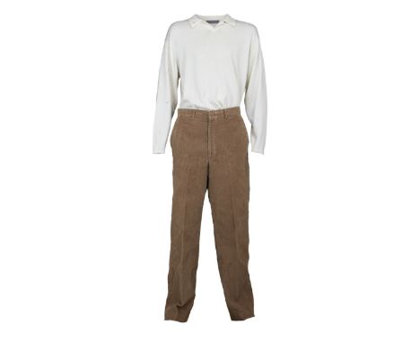 An ensemble as seen worn by Jonathan Schaech as "Jackson Baring" in the thriller/mystery Hush (TriStar Pictures, 1998). The e