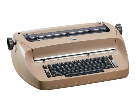 An IBM&nbsp;"Selectric" electric typewriter, circa 1970s, owned by Dennis Hopper. Together with a plastic cover, an ink ribbo