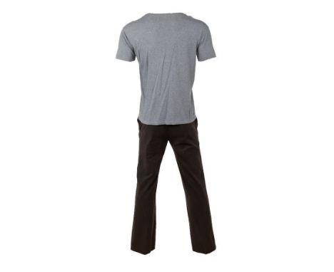 An ensemble as seen worn by Noah Wyle as "Robbie" in the crime/thriller Enough (Columbia Pictures, 2002).The ensemble include