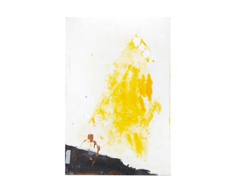 A large original painting on canvas&nbsp;created by Dennis Hopper c. 1984.48 x 72 inchesPROVENANCE Property from the Life and