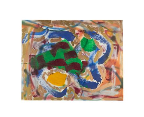 An original "Hinge" Series painting (c. 1984, spray paint and acrylic) created by Dennis Hopper.Accompanied by the exhibition