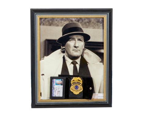 A Private Detective badge and badge wallet used by Mickey Spillane as Mike Hammer in The Girl Hunters (20th Century Fox, 1963