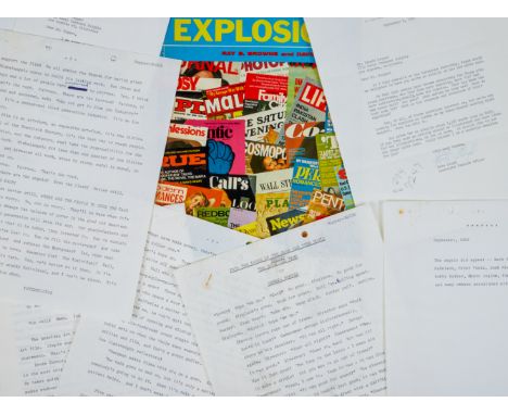 A typewritten essay by Dennis Hopper, rejected for publication by Vogue in 1965.The correspondence from Vogue is from Associa