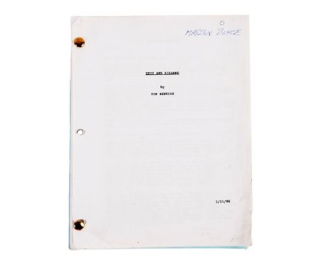 An original script from the production of Zeus and Roxanne (Metro-Goldwyn-Mayer, 1997) by Tom Benedek, dated 1/11/96. "Marion