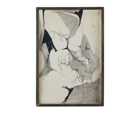 A&nbsp;framed abstract nude painting by unknown artist&nbsp;belonging to Dennis Hopper.&nbsp;37.75 x 25.75 inchesPROVENANCE P