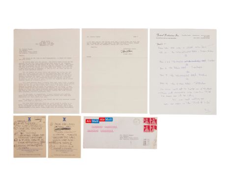A signed letter from Miles Davis to Dennis Hopper, detailing Davis' ideas for the soundtrack for Easy Rider (Columbia Picture