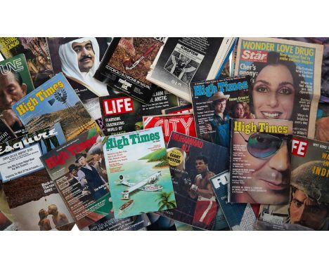 A group of lifestyle and pop culture magazines and catalogues that belonged to Dennis Hopper, circa&nbsp;1960s-'70s. Included