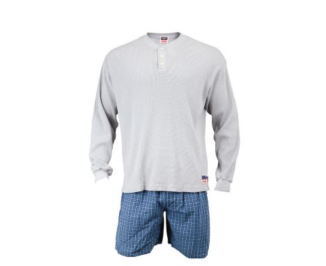 An ensemble as seen worn by Nicolas Cage as "Donald Kaufman" in the comedy/drama Adaptation (Columbia Pictures, 2003). Togeth