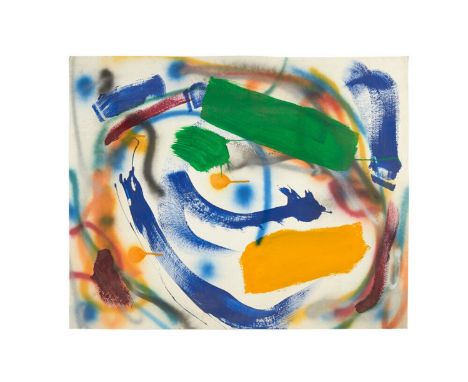 An original "Hinge" Series painting (c. 1984, spray paint and acrylic) created by Dennis Hopper.Accompanied by the exhibition