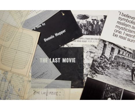 A group of materials relating to The Last Movie (Universal Pictures, 1971), including: original title cards used in the produ