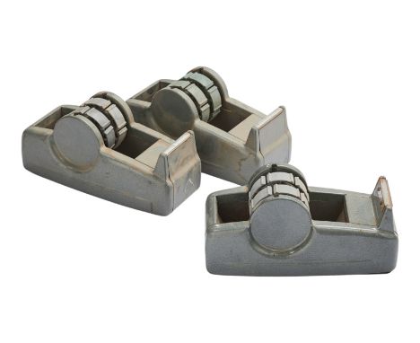 A group of three edit tape dispensers, used by Dennis Hopper while editing The Last Movie (Universal Pictures, 1971).Hopper's