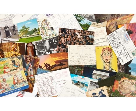 A group of approximately 60 postcards from Dennis Hopper's residence in Taos, New Mexico. The majority&nbsp;were sent to&nbsp