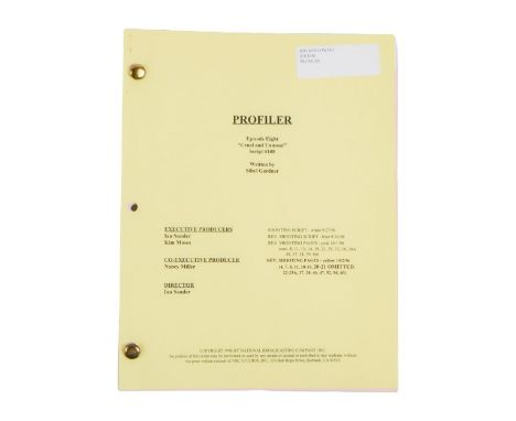 An original revised shooting script from the production of season one, episode eight of the series Profiler (NBC Studios, 199